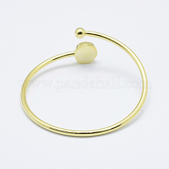 Brass Cuff Bangles&nbsp;BJEW-G585-06G