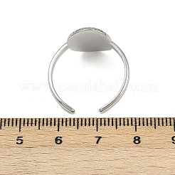 304 Stainless Steel Cuff Rings&nbsp;RJEW-H254-07GP