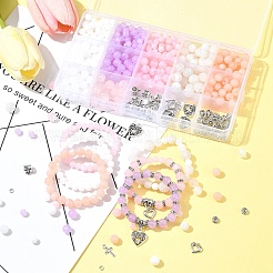 DIY ブレスレット ジュエリー キット  天然宝石を含む  合金ペンダントとアクリルビーズ  ミックスカラー  11~16x11.5~14x2mm  穴：1.2~2mm&nbsp;DIY-FS0006-88