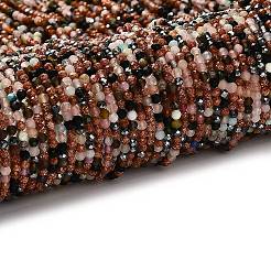 Natural & Synthetic Mixed Gemstone Beads Strands&nbsp;G-RM2025-A16-2mm-A