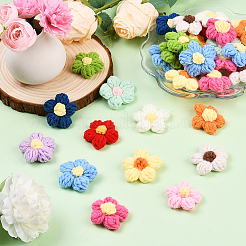 48Pcs 12 Color Handmade Cotton Knitting Ornament Accessories&nbsp;DIY-SC0031-61