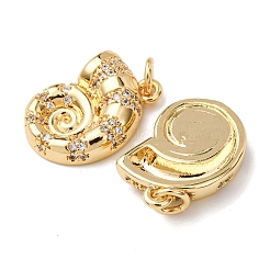 Brass Micro Pave Cubic Zirconia Pendants&nbsp;KK-D426-25E-G