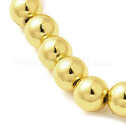 Electroplated Synthetic Magnetic Hematite Beads Strands&nbsp;G-L613-F01-01C