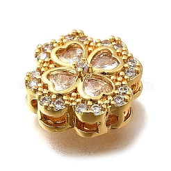 Brass Pave Cubic Zirconia Multi-strand Links&nbsp;KK-F913-13G-01
