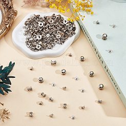 小さなジュエリーボックスを作るための合金製丸頭ノブ75個  75本ネジ付き  プラチナ  6~11x7~11mm&nbsp;DIY-GF0012-48