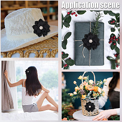 Polyester & Rhinestones Ornament Accessories&nbsp;DIY-WH20063-015A