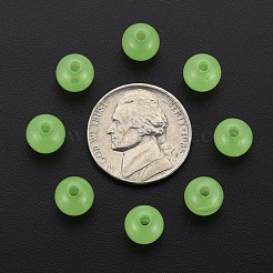 模造ゼリーアクリルビーズ  ラウンド  薄緑  8x7.5mm  穴：1.8mm  約1745個/500g&nbsp;MACR-S373-66-EA06