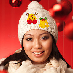 20 個 10 スタイルクリスマステーマタオル刺繍布パッチ  マスクと衣装のアクセサリー  ベル/ツリー/雪だるま  ミックスカラー  45~64x45~66x3~4mm  2個/スタイル&nbsp;PATC-FG0001-45