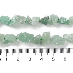 Raw Rough Natural Green Aventurine Beads Strands&nbsp;G-B065-C18