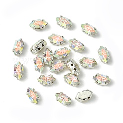 プレシオサ® マキシマ クリスタル 縫い付けカップ  マルチ連リンク  チェコクリスタル  真鍮製爪付き台座付き  719 39 046 ナベット  銀  00030 200 クリスタル アブ  8x4mm&nbsp;X-PRC-SE8-00030-200-S