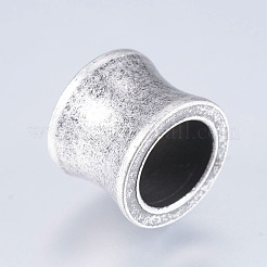 304ステンレススチールビーズ  大穴ビーズ  ドラム  アンティークシルバー  11x10x8mm  穴：6.5mm&nbsp;STAS-I072-066AS-A