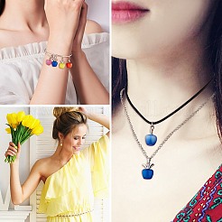 10 個リンゴアクセサリーチャームペンダントクリスタルクォーツヒーリング天然石ペンダントピンクシルバーバックルジュエリーネックレスイヤリング製作工芸品  淡黄色  20.5x14.8mm  穴：3mm&nbsp;JX525D