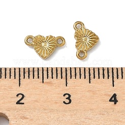 304 Stainless Steel Textured Heart Links Connector Charms&nbsp;STAS-D211-14A-G
