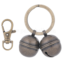 2Pcs Brass Bell Keychains&nbsp;KEYC-CN0001-14C