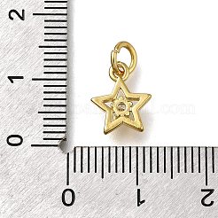 Brass Micro Pave Cubic Zirconia Pendants&nbsp;ZIRC-I070-017G