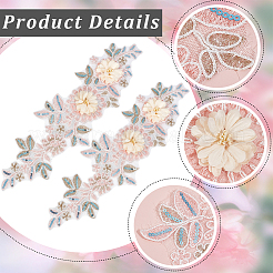 Polyester Embroidery Sew on Appliques&nbsp;DIY-WH20010-38A-02