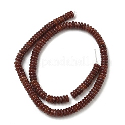 天然石ストロベリークォーツビーズ連売り  滑らかなロンデル  6.5x2.5mm  穴：1.1mm  約167個/連  14.88''（37.8センチメートル）&nbsp;GG-CBAC08A-A10-01