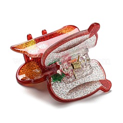 Christmas Theme Glitter Acrylic Claw Hair Clips&nbsp;LS-PHAR-R179-06