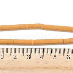手作りの磁器製模造溶岩石ビーズ連売り  コラム  光沢釉の磁器  ミックスカラー  4x2~2.5mm  穴：0.6mm  約155~157個/連  14.96~15.16''（38~38.5センチメートル）&nbsp;PORC-A029-03