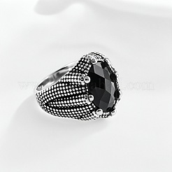 316L Surgical Stainless Steel with Cubic Zirconia Finger Rings for Men&nbsp;FS-WGD76F7-04