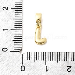 真鍮の文字チャーム  鉛フリー＆カドミウムフリー  長持ちメッキ  18KGP本金メッキ  文字J  9.5x5.5x2.5mm  穴：4.5x2mm&nbsp;KK-G554-22G-J