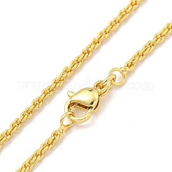 Brass Chain Necklaces for Women&nbsp;NJEW-G084-22G