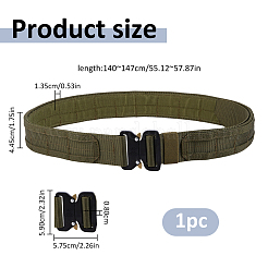 Adjustable Nylon Waistbands with Black Alloy Buckles for Outdoor&nbsp;AJEW-WH0643-212A-02