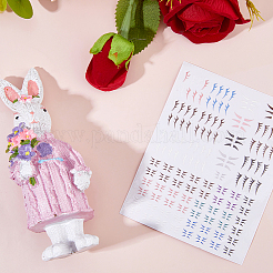 Plastic Doll Eyelash Stickers&nbsp;DIY-WH0740-42