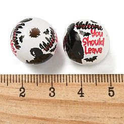 Halloween Series Wood European Beads&nbsp;WOOD-U002-01E