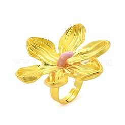 Adjustable Alloy Flower Finger Rings for Women&nbsp;LS-RJEW-B124-01B