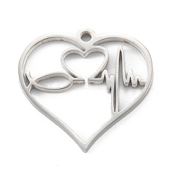 Non-Tarnish 304 Stainless Steel Pendants&nbsp;STAS-G251-08P