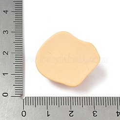 かわいい不透明樹脂カボション  トースト  カラフル  23.5x24x11mm&nbsp;RESI-L046-D03