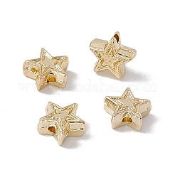 合金ビーズ  スター  ライトゴールド  7x7x3mm  穴：1.2mm&nbsp;FIND-B013-09LG