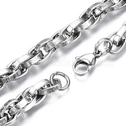Non-Tarnish 201 Stainless Steel Rope Chain Bracelet&nbsp;BJEW-S057-77