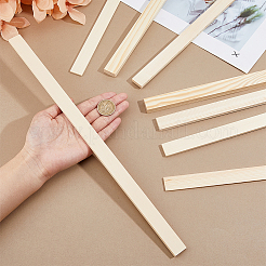 8個 4スタイル 木製ローリングマッドスティックガイド  長方形  小麦  40x2x0.3~1cm  2個/スタイル&nbsp;WOOD-DC0001-20