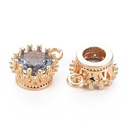 Brass Micro Pave Cubic Zirconia Charms&nbsp;KK-S356-772A
