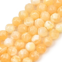 Natural Yellow Jade Beads Strands&nbsp;GG-CBA702E-A01