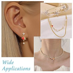 6Pcs 3 Styles Brass Micro Pave Cubic Zirconia Fruit Connector Charms&nbsp;KK-CJ0014-17