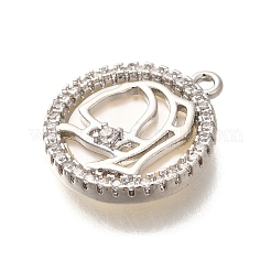Brass Shell Pendants&nbsp;KK-B127-09P
