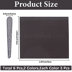 6個 2色 PU&フォーム 粘着シーリングストリップ  ドアと窓のコーナー用  長方形  ミックスカラー  50x43x5mm  3個/カラー&nbsp;AJEW-CN0003-28