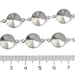 304 Stainless Steel Rhinestone Cup Chains&nbsp;CHS-K023-08B-P