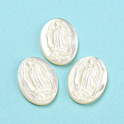 Religion Natural Sea Shell Cabochons&nbsp;SHEL-D079-21