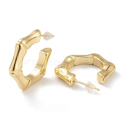 Brass Half Hoop Earrings&nbsp;EJEW-A056-06G