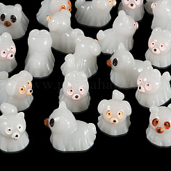 20Pcs Halloween Luminous Opaque Resin Ghost Display Decoration&nbsp;DJEW-TA0001-33