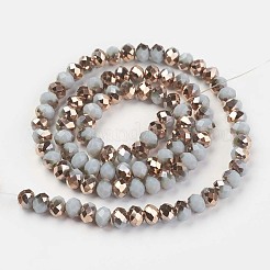 Electroplate Opaque Glass Beads Strands&nbsp;EGLA-A034-P4mm-N11