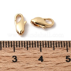真鍮カニカン  18KGP本金メッキ  9x4.5x3mm  穴：0.8mm&nbsp;KK-K339-12B-G
