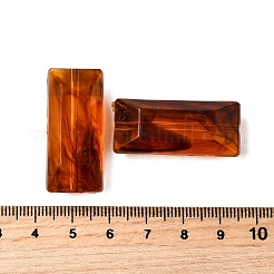 透明なアクリルビーズ  琥珀のビーズを模倣する  長方形  34x15x12mm  穴：2mm  約100個/500g&nbsp;MACR-K359-45F