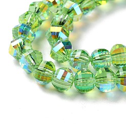 Transparent Electroplate Glass Beads Strands&nbsp;X-GLAA-Q099-C01-10-1