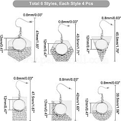 DIY Geometry Dangle Earring Making Kits&nbsp;FIND-CA0004-70