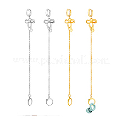 201 & 304 Stainless Steel Bowknot Hoop Earrings&nbsp;EJEW-PH01457